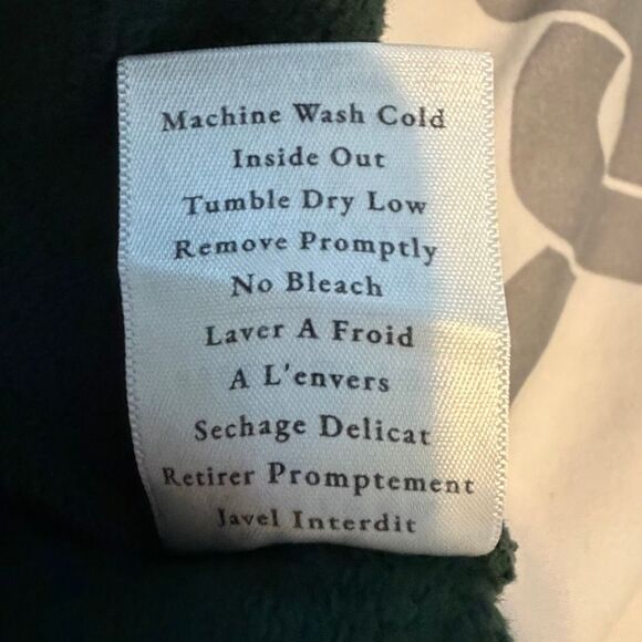 Frank and Eileen Audrey Funnel Neck Capelet Dark Green French Terry Knit OS - Picture 7 of 7